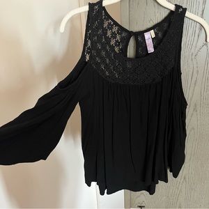 Francesca’s Cold Shoulder Blouse
